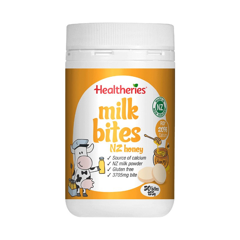 Healtheries Milk Bites NZ Honey 50 Tablets