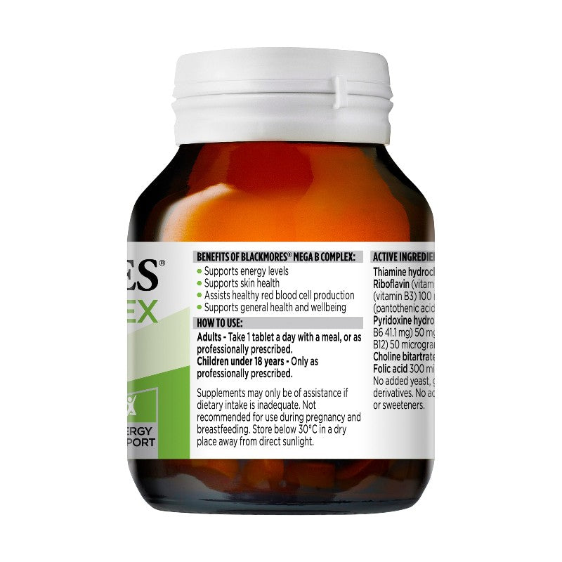 Blackmores Mega B Complex 75 Tablets