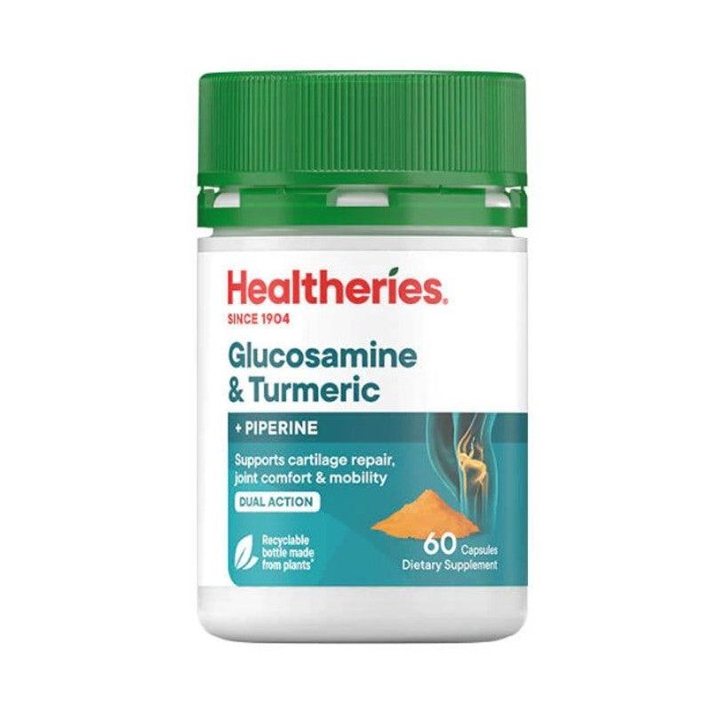 Healtheries Glucosamine + Turmeric 60 Capsules