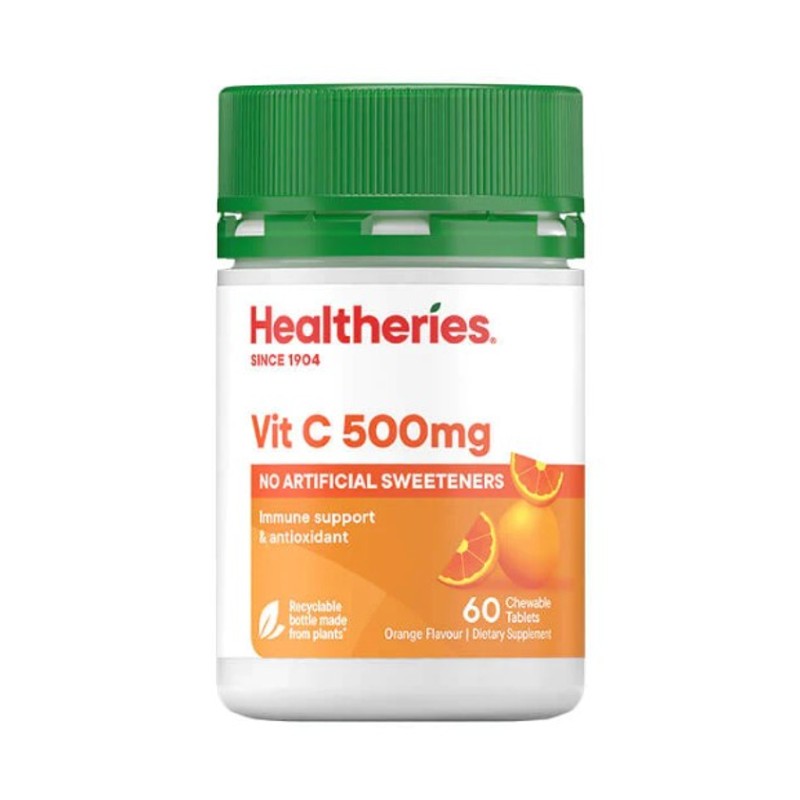 Healtheries Vitamin C 500mg & Echinacea 60 Tablets
