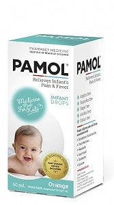 Pamol Infant Pain & Fever Drops 60ml (limit 2)