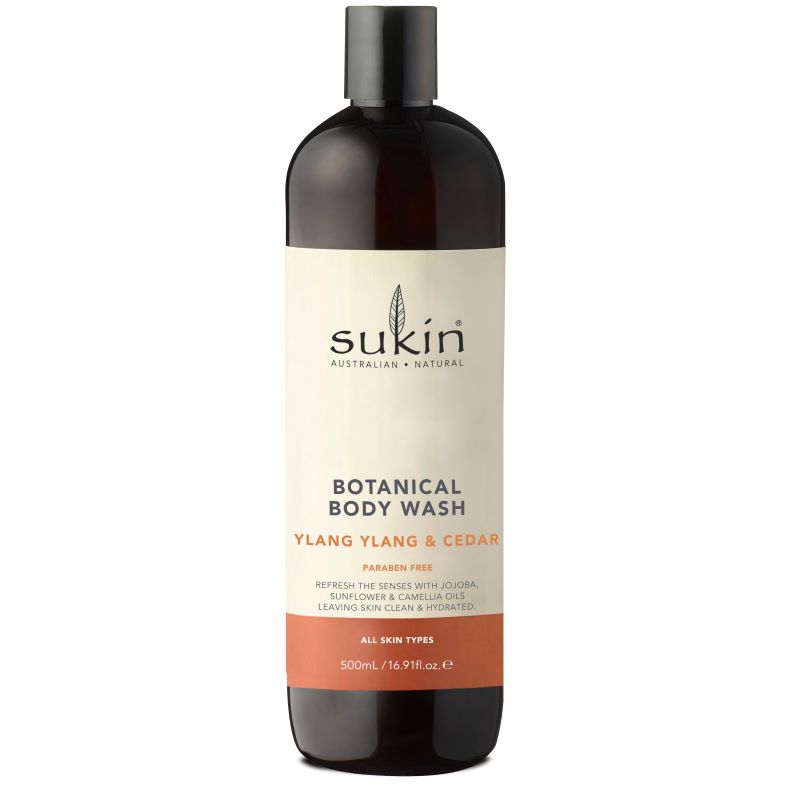 Sukin Botanical Body Wash Ylang Ylang & Cedar 500ml