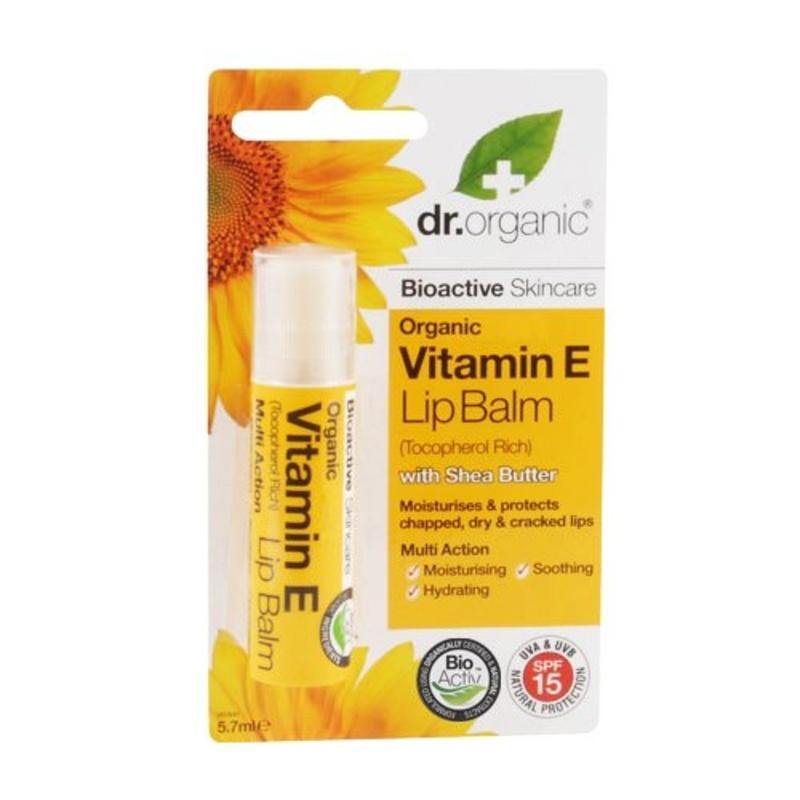 Dr Organic Vitamin E Lip Balm 5.7ml NZ - Bargain Chemist
