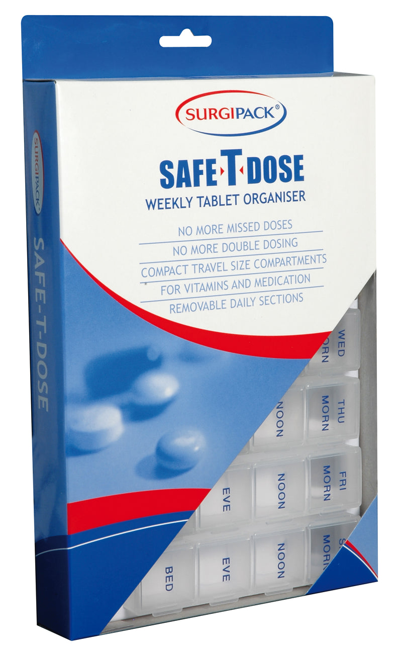 Surgipack Safe-T-Dose Weekly Tablet Organiser Large