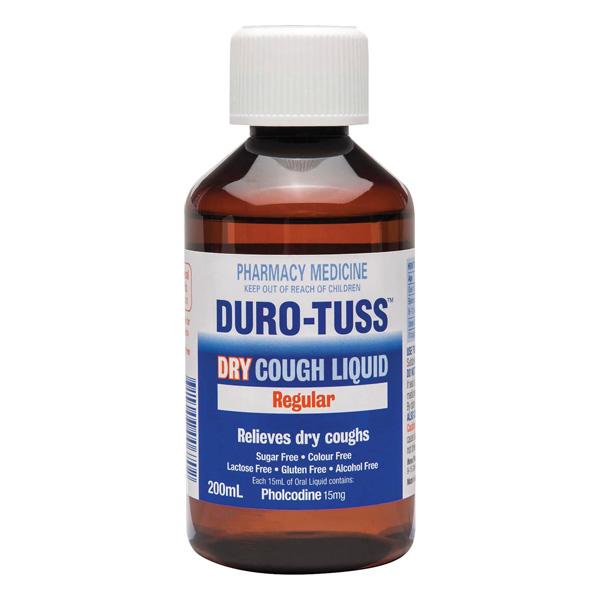 Duro-Tuss Dry Regular Cough Syrup 200ml ( Pharmacist Only)