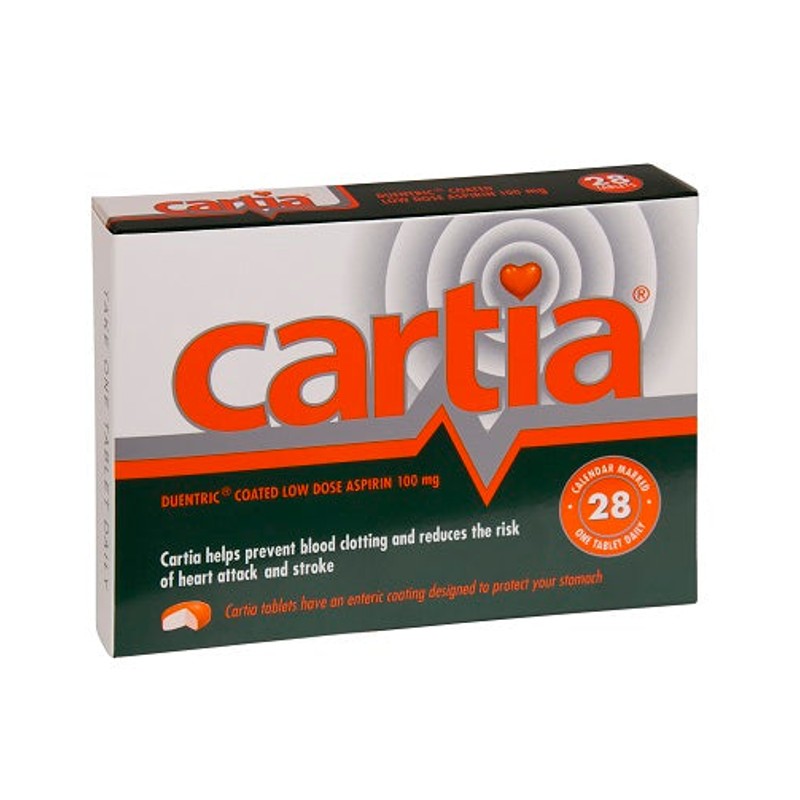 Cartia Tablets 100mg 28 Tablets