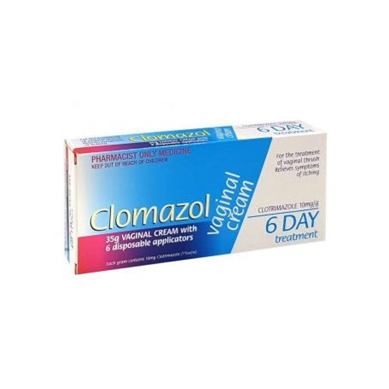 Clomazol 1% Vaginal Cream 35g Tube with 6 Applicators (Pharmacist Only)