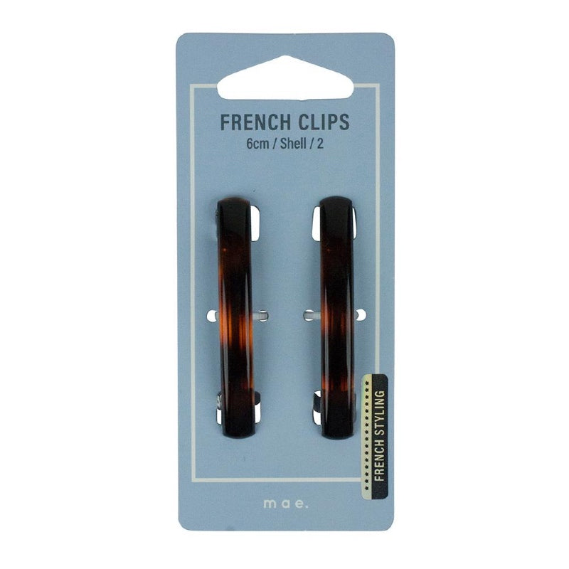 Mae. French Clip 6cm Shell 2 Pack