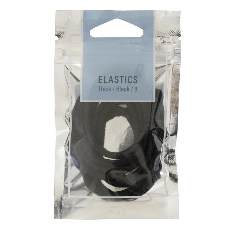 Mae. Elastics Thick Black 8 Pack