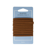 Mae Elastics Soft Ponytailers Brown 10 Pack