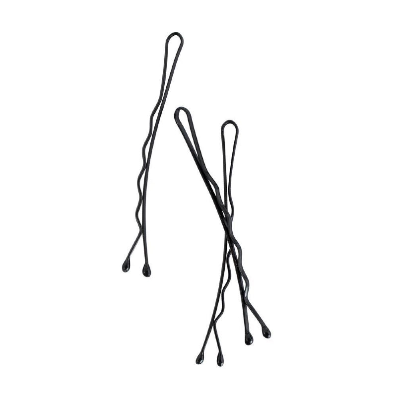 Mae. Bobby Pins Contour 5cm Black 60 Pack