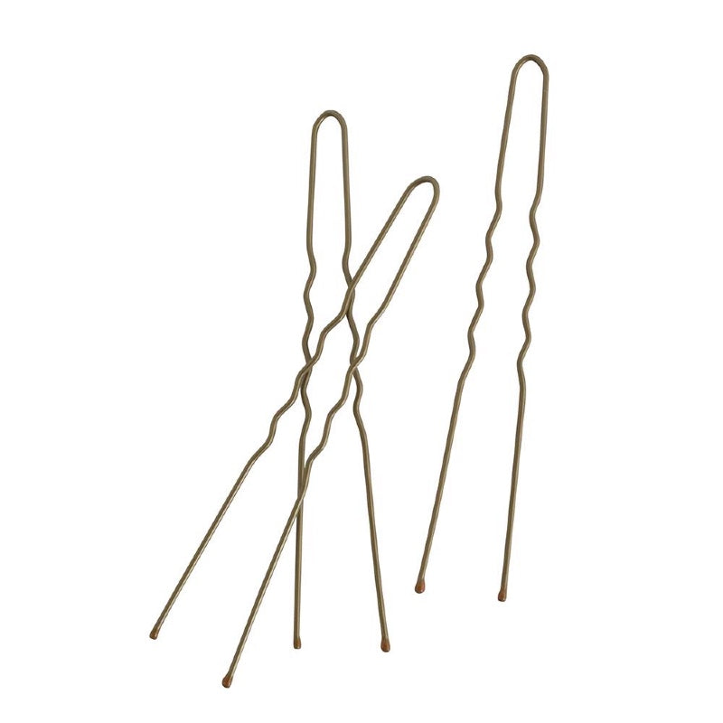 Mae. Hair Pins 7.5cm Brown 30 Pack