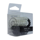 Mae. Twirl Ties Boxed 2x Clear/Black