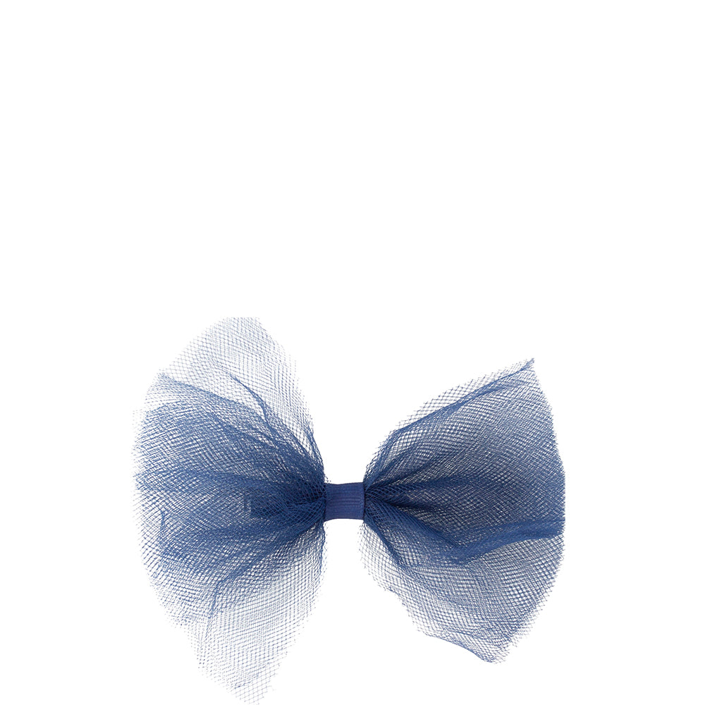 Mini By Mae Alligator Clip Tulle Navy
