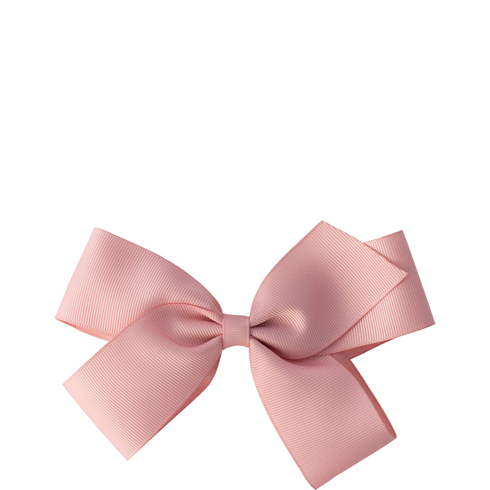 Mini By Mae Alligator Clip Large Bow Pink