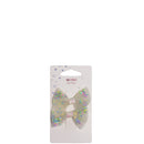 Mini By Mae Alligator Clips Glitter Bow White (2)