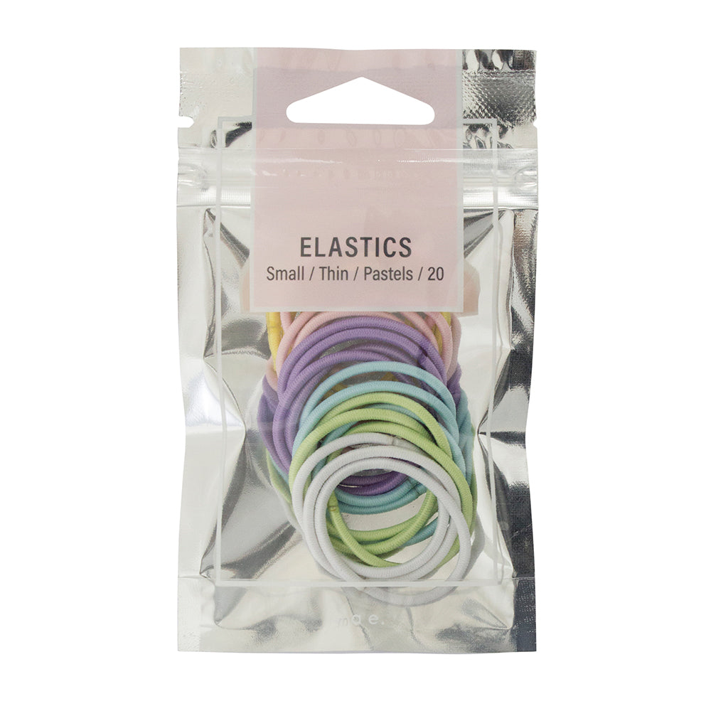 Mini By Mae Elastics Thin Small Assorted Pastels (20)