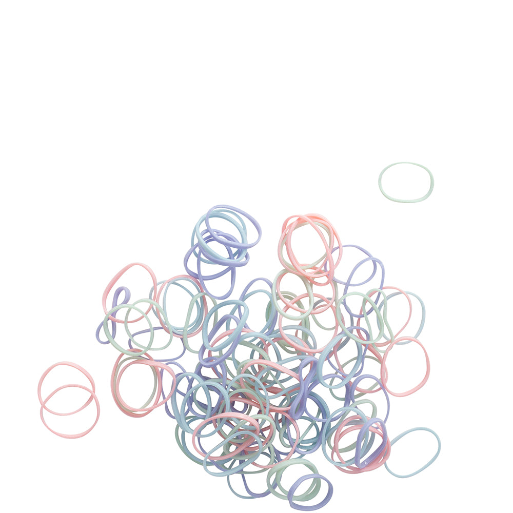 Mini By Mae Elastics Polybands Assorted Pastels (100)