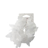Mini By Mae Elastic Scrunchie Butterfly White