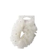 Mini By Mae MBM Elastic Scrunchie Tutu White