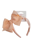 Mini By Mae Headband Large Bow Apricot