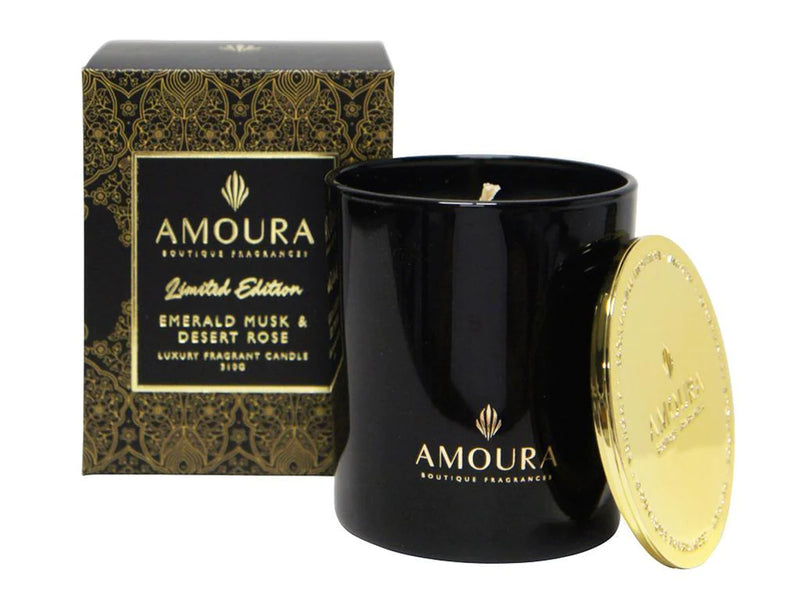 AMOURA Candle E/Musk& D/Rose 310g