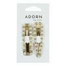 Pearl/Diamante One Touch Clips (2)