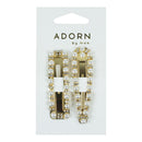 Pearl/Diamante One Touch Clips (2)