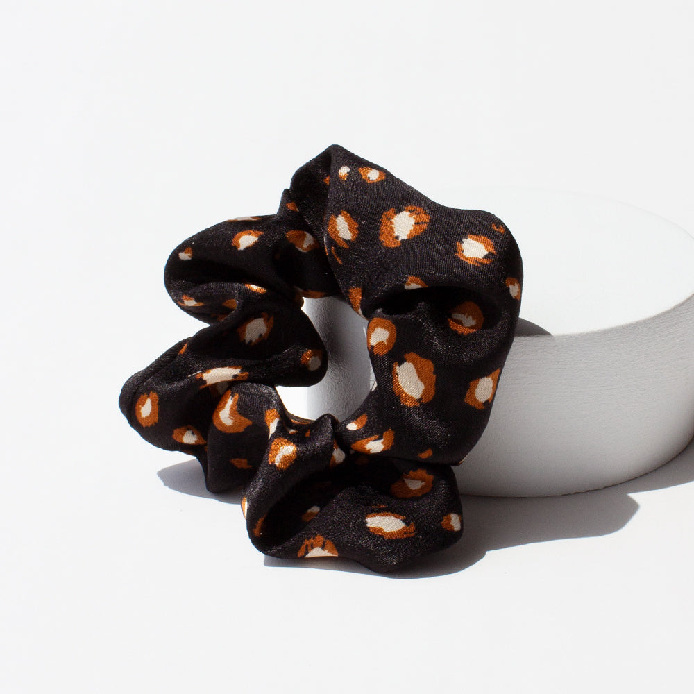 Elastic Scrunchie Stay Wild Black
