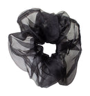 Elastic Scrunchie Extra Large Organza Black