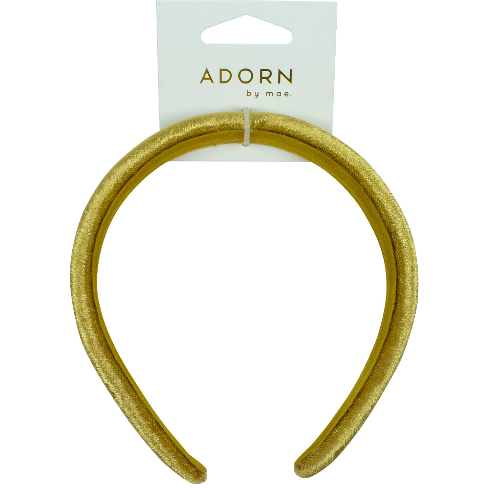 Mae. Headband Velvet Mustard