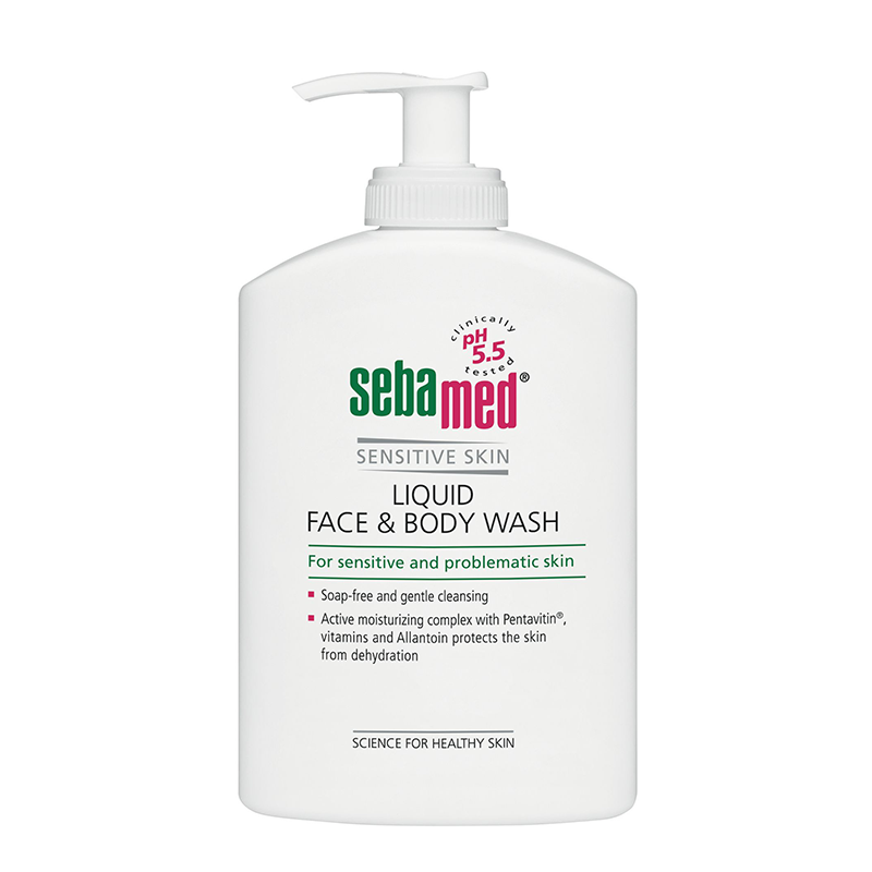 Sebamed Sensitive Skin Liquid Face & Body Wash 300ml