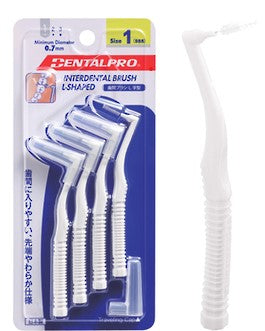 DentalPro Interdental Brush L-Shaped Size 1