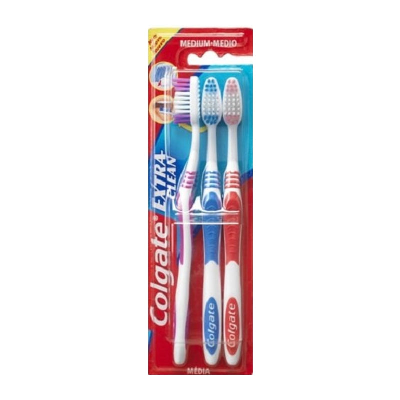 Colgate Extra Clean Toothbrush 3 Pack