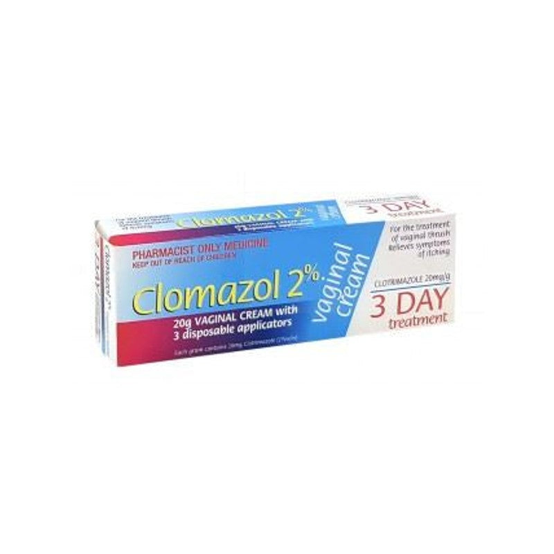 Clomazol 2% Vaginal Cream 20g Tube with 3 Applicators