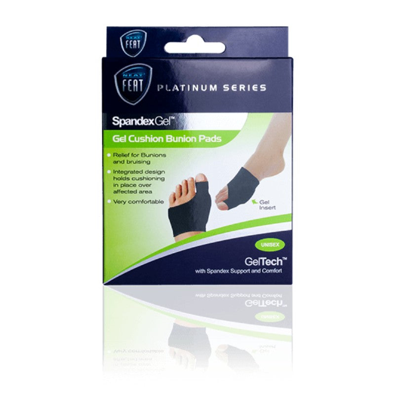 Neat Feat Spandex Gel Cushion Bunion Pads Large