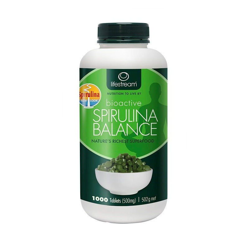 Lifestream Bioactive Spirulina Balance 500mg 1000 Tablets