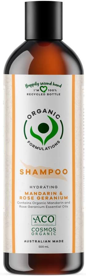 Organic Formulations Hydrating Mandarin & Rose Geranium Shampoo 500ml