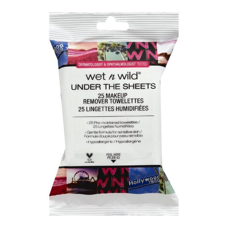 Wet n Wild Under the Sheets Makeup Remover Towelettes 25 Pack NZ - Bargain Chemist