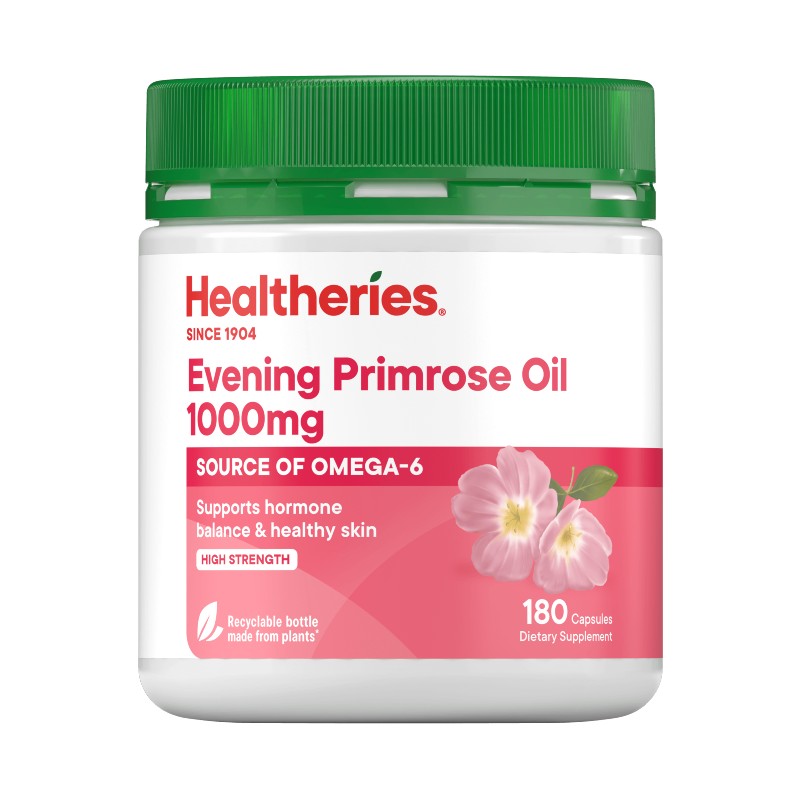 Healtheries Evening Primrose Oil 1000mg Capsules 180 Capsules
