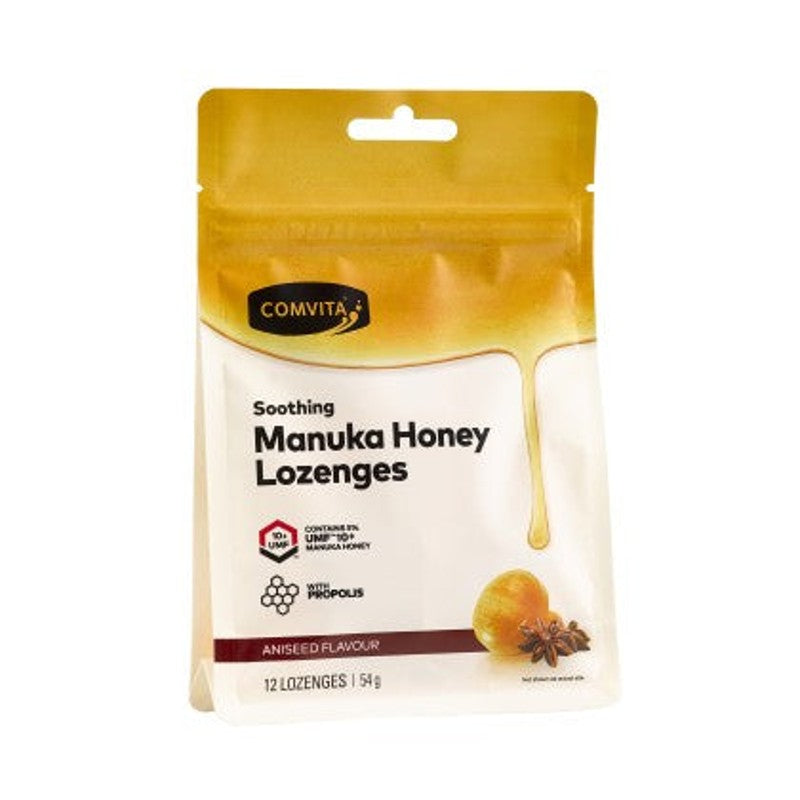 Comvita Manuka Honey Lozenges Aniseed 12 Pack