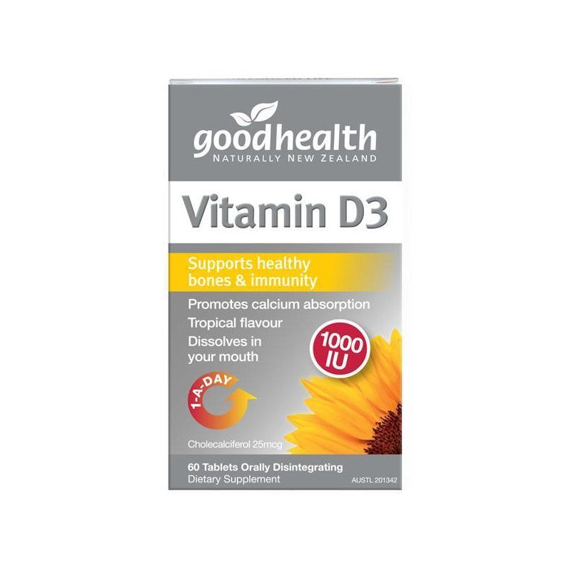Good Health Vitamin D3 1000IU 60 Tablets