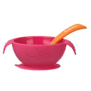 b.box Silicone Bowl & Spoon Strawberry Shake