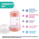 Chicco Perfect 5 Bottle 150ml 0M+ Slow Pink