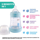 Chicco Perfect 5 Bottle 150ml 0M+ Slow Blue