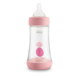 Chicco Perfect 5 Bottle 240ml 2M+ Medium Flow Pink