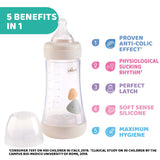 Chicco Perfect 5 Bottle 240ml 2M+ Medium Flow Neutral