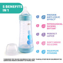 Chicco Perfect 5 Bottle 300ml 4M+ Fast Flow Blue