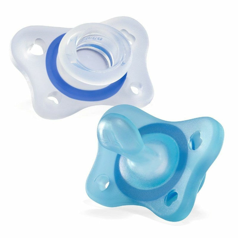 Chicco Minisoft Pacifier Blue 2-6M 2 Pack