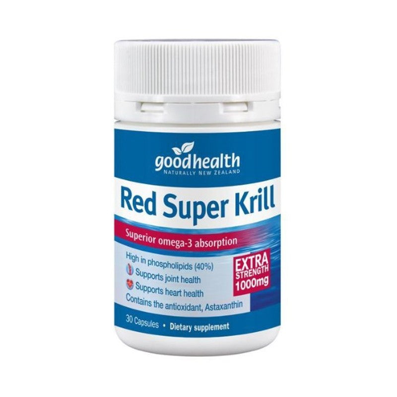 Good Health Red Super Krill 1000mg 30 Capsules